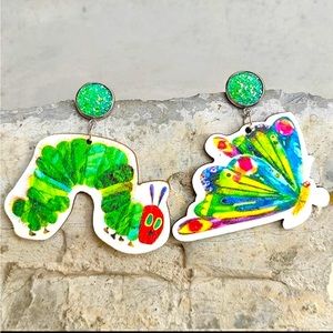 Eric Carle Book Character Earrings/ Teacher Earrings